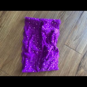 New VS Pink bejeweled bandeau